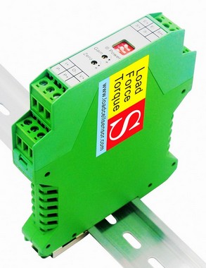 DIN rail load cell signal converter