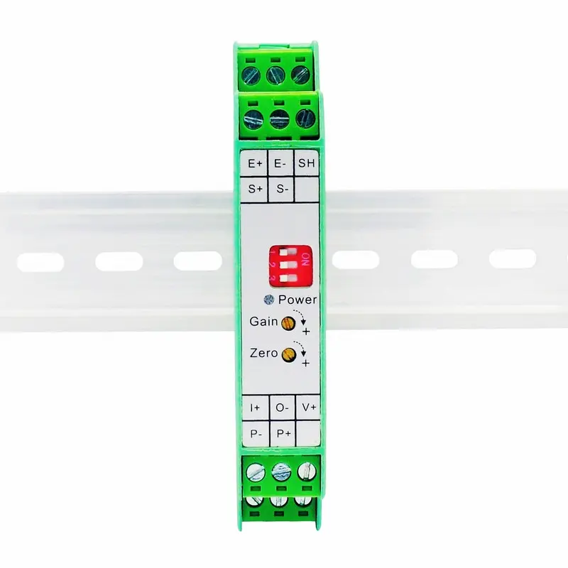 DIN rail mount load cell amplifier